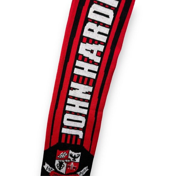 Ruffneck John Hardin High School Red and Black Acrylic 60x8 Inch Scarf Kentucky - Picture 3 of 7